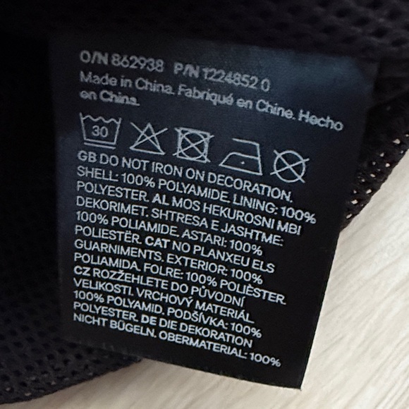 Divided Black and Blue Zip Jacket with White Accents - Picture 4 of 8